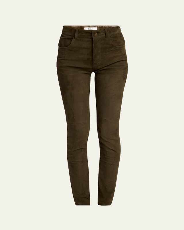 Suede 5-Pocket Leggings